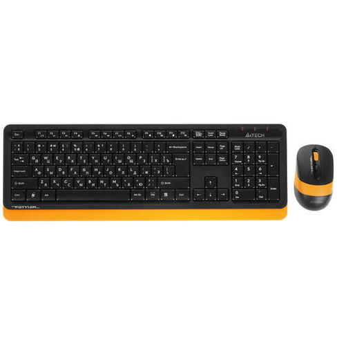 Клавиатура и мышь A4Tech FstylerFG1010Black/Orange