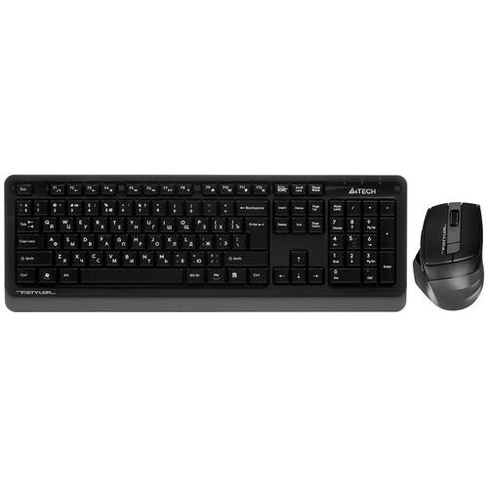 Клавиатура и мышь A4Tech FstylerFG1035Black/Grey