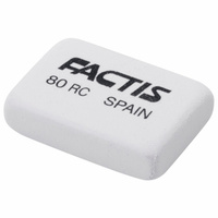 Ластик FACTIS 80 RC (Испания), 28х20х7 мм, белый, прямоугольный, CNF80RC