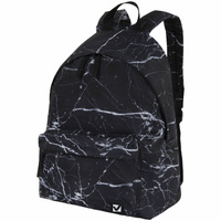 Рюкзак BRAUBERG СИТИ-формат универсальный, "Black marble", черный, 41х32х14 см, 270790