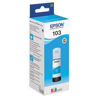 Чернила EPSON 103 (C13T00S24A) для СНПЧ EPSON L3100/L3101/L3110/L3150/L3151/L1110, голубые, оригиналЬНЫЕ