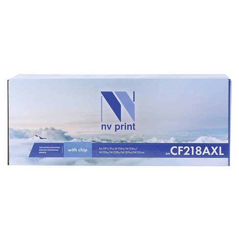 Картридж лазерный NV PRINT (NV-CF218AXL) для HP M104a / M104w / M132fn / M132nw, ресурс 3500 страниц