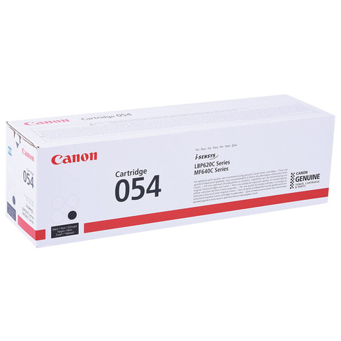 Картридж лазерный CANON (054BK) для i-SENSYS LBP621Cw/MF641Cw/645Cx и другие, черный, ресурс 1500 страниц, оригинальный,