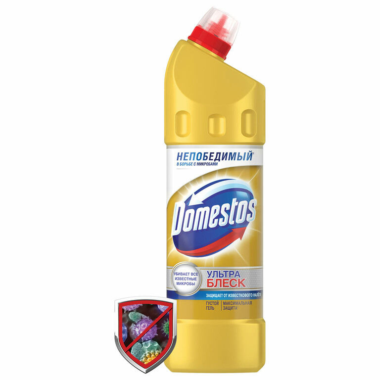 Средство для уборки туалета 1 л domestos доместос ультра блеск гель