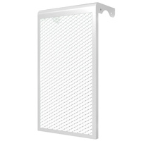 Экран для радиатора металлический 4-х секционный (4ДМЭР) цвет белый, FT 770207