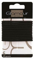 Резинка для волос 12 шт Glamour Paris Inter-Vion черный InterVion