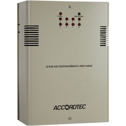 Блок питания ACCORDTEC ББП-60 V.8, серый, 1шт