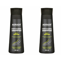 AGRADO Шампунь профессиональный для волос Против перхоти, 400 мл, 2 штуки Agrado