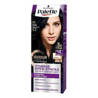 Крем-краска для волос PALETTE, Палетт, (C1) Иссиня-чёрный, 110мл