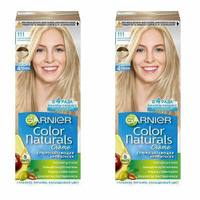 Garnier Краска для волос Color Naturals, тон 111 Супер осветляющий платиновый блонд, 110 мл - 2 шт GARNIER
