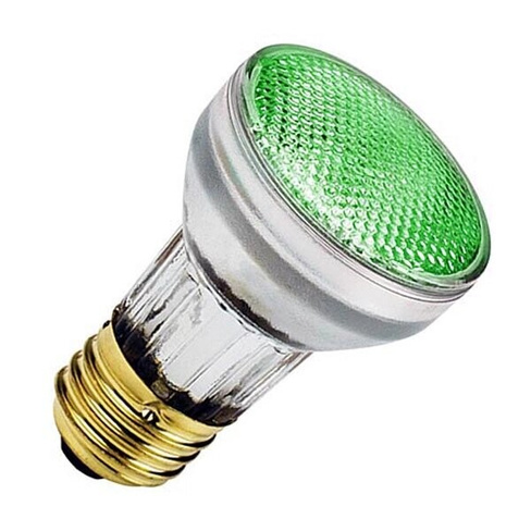 Лампа накаливания галогенная 50W R50 Е27 - Зеленая