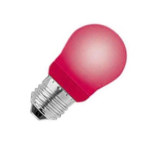 Лампа энергосберегающая 9W R45 E27, цвет свечения красный