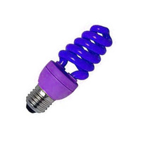 Лампа энергосберегающая 15W R45 E27, цвет свечения синий