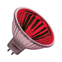 Лампа накаливания галогенная 50W 12V 24G GU5.3 - цвет Красный