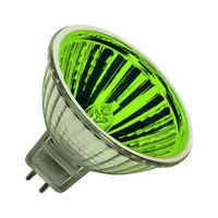 Лампа накаливания галогенная 50W 12V 24G GU5.3 - цвет Зеленый