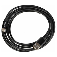Кабель USB A - Lightning 2м Behpex, черный