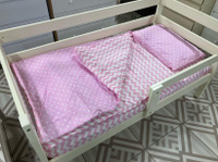 Комплект постельного белья Домик розовый, с одеялом и подушкой арт.20115 LuBaby