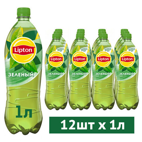Чай Lipton зеленый, 1 л, 12 шт.