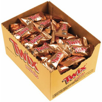 Батончики мини TWIX "Minis" печенье с карамелью в молочном шоколаде 1 кг, 57237 Twix