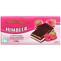 Шоколад Maitre Truffout Himbeer темный 50%малиновый, 100 г