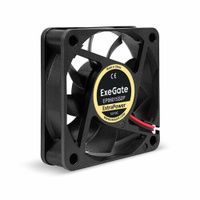Вентилятор 12В DC ExeGate ExtraPower EP06015S2P (60x60x15 мм, Sleeve bearing (подшипник скольжения), 2pin, 4800RPM, 32dB