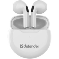 Гарнитура Defender Twins 930, для телефона, вкладыши, Bluetooth, белый [63931]