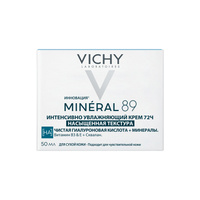 Виши Минерал 89 крем интенсивно увлажняющий 100ч для сухой кожи 50мл Lab.VICHY