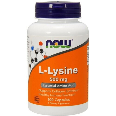 Аминокислота NOW L-Lysine 500 mg, нейтральный, 100 шт.