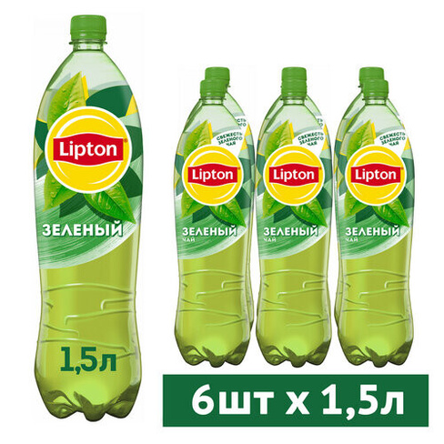 Чай Lipton зеленый, 1.5 л, 6 шт.
