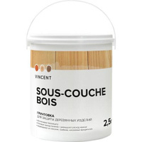 Грунтовка для защиты древесины Vincent Sous Couche Bois 2.5 л