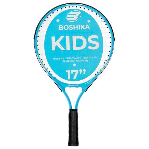 Ракетка для большого тенниса детская boshika kids, алюминий, 17'', цвет голубой BOSHIKA