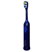 Электрическая зубная щетка Longa Vita для взрослых, ротационная + сменная насадка в комплекте, темно-синяя КАВ-2-НТМ/тем