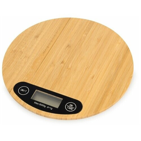 Кухонные весы из натурального бамбука "Scale" с датчиком высокой точности Oasis