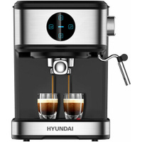 Кофеварка рожковая Hyundai HEM-3312 черный/серебристый HYUNDAI