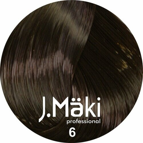 J.Maki Стойкий краситель для волос, 6 темно-русый