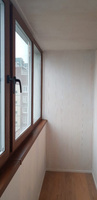 Деревянное остекление балкона