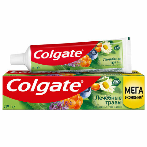 Зубная паста 150 мл COLGATE Лечебные травы отбеливающа сфторидом и кальцием 7891024133743