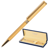 Ручка подарочная шариковая GALANT Stiletto Gold тонкий корпус золотистый золотистые детали пишущий узел 07 мм си